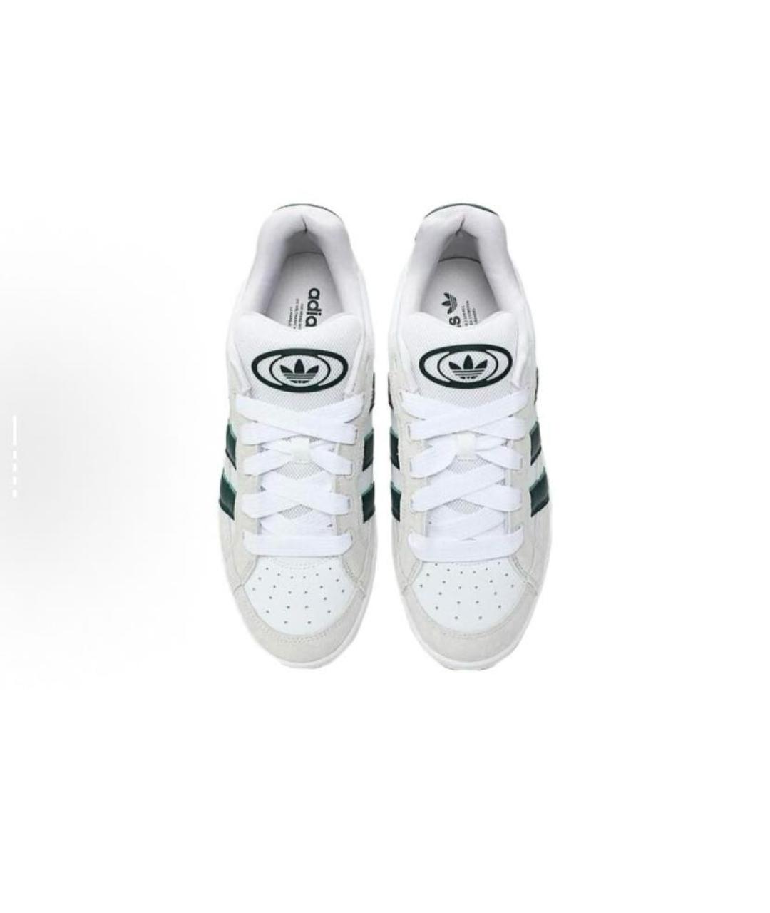 ADIDAS Белые кожаные низкие кроссовки / кеды, фото 3