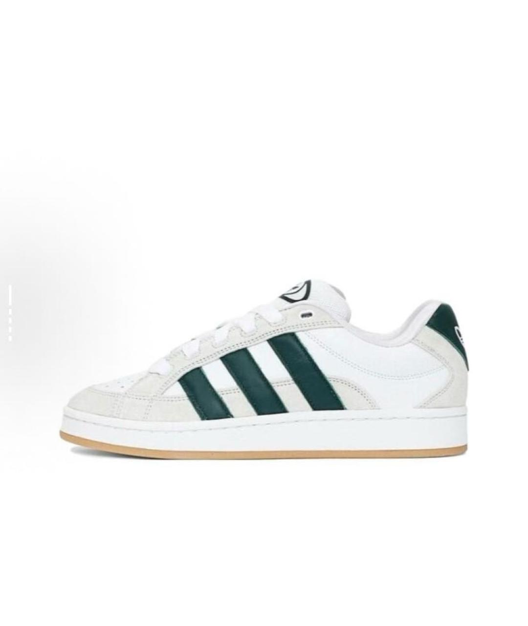 ADIDAS Белые кожаные низкие кроссовки / кеды, фото 2