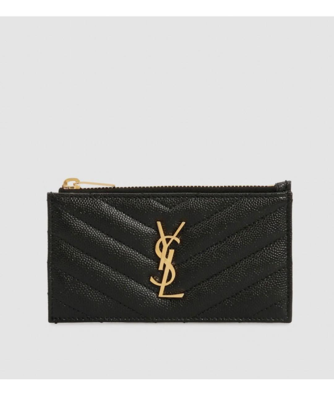 SAINT LAURENT Черный кардхолдер, фото 5