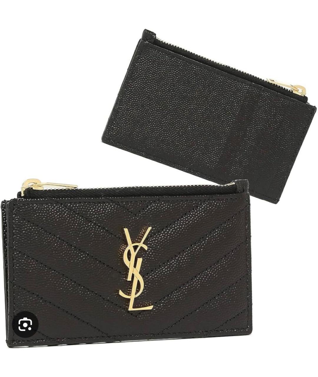 SAINT LAURENT Черный кардхолдер, фото 4