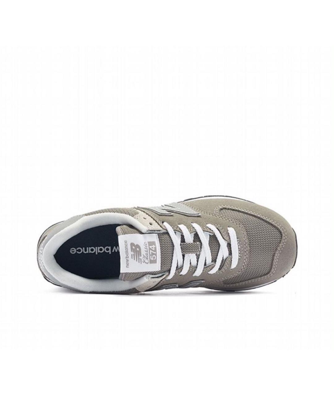 NEW BALANCE Бежевые замшевые низкие кроссовки / кеды, фото 3