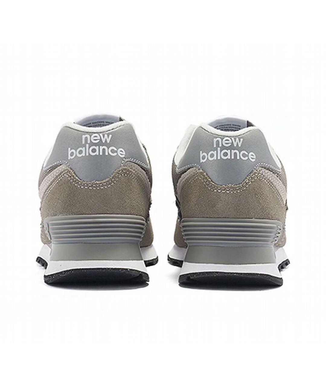 NEW BALANCE Бежевые замшевые низкие кроссовки / кеды, фото 4