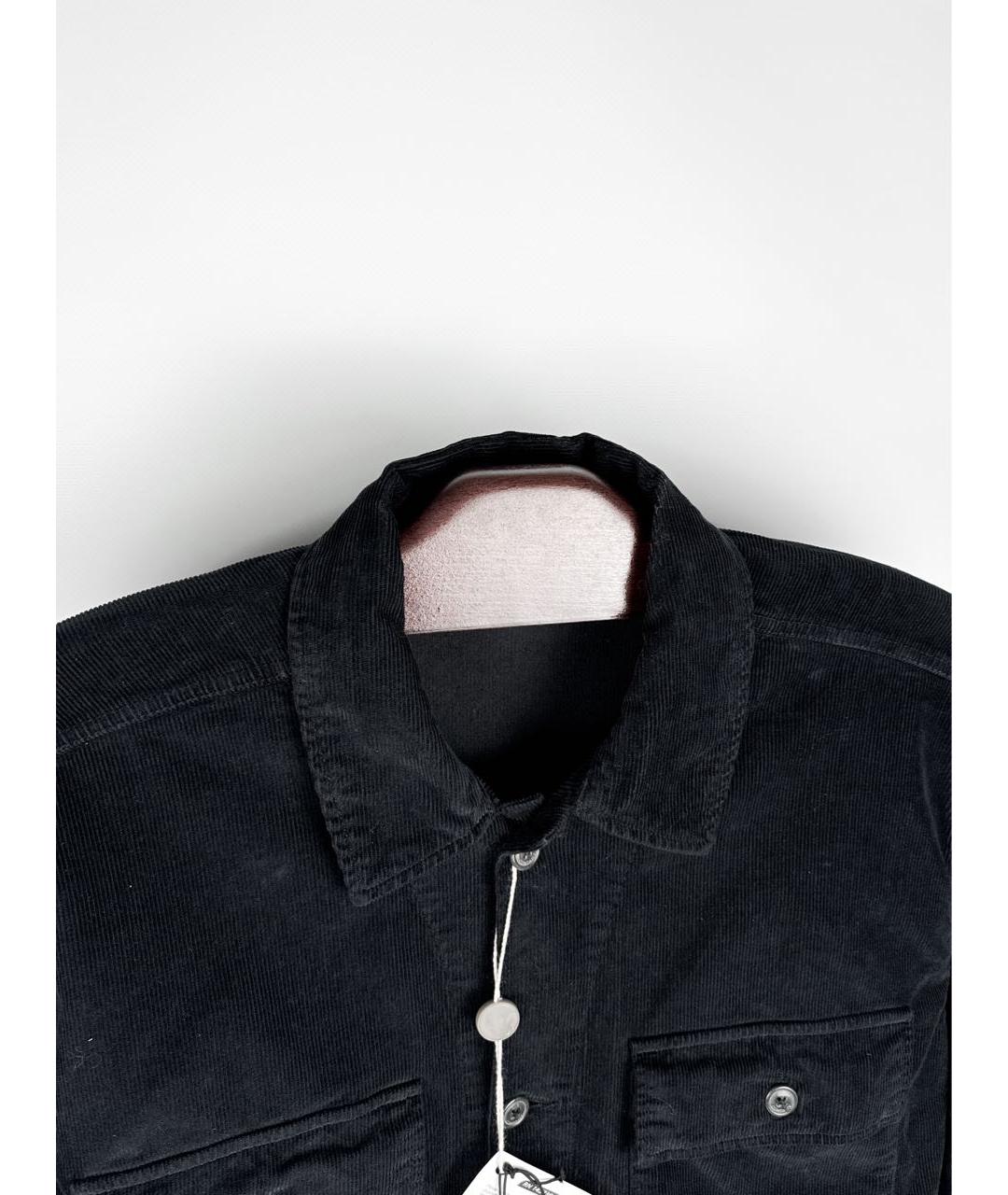 STONE ISLAND Черная хлопковая кэжуал рубашка, фото 4