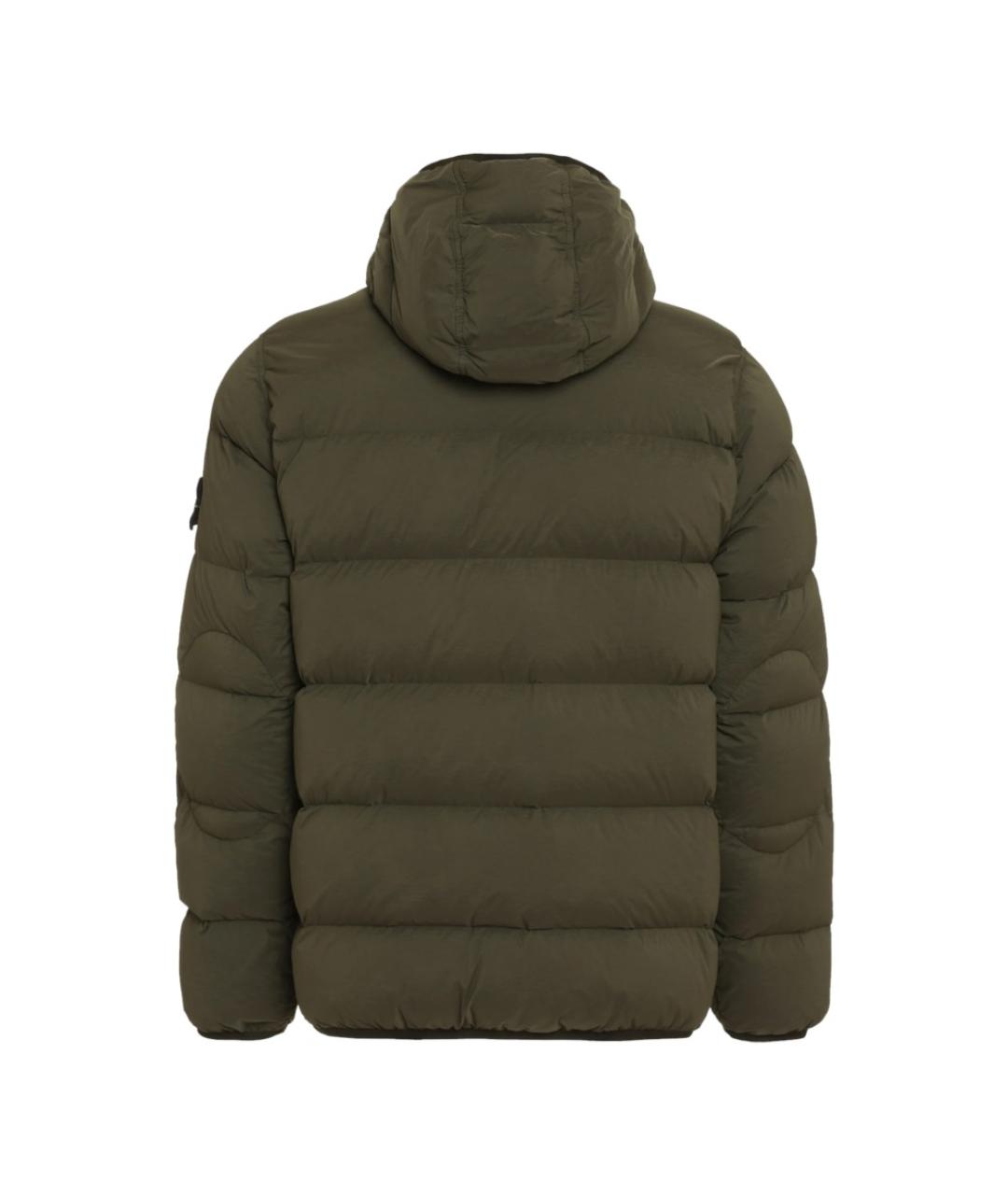 STONE ISLAND Черный пуховик, фото 4