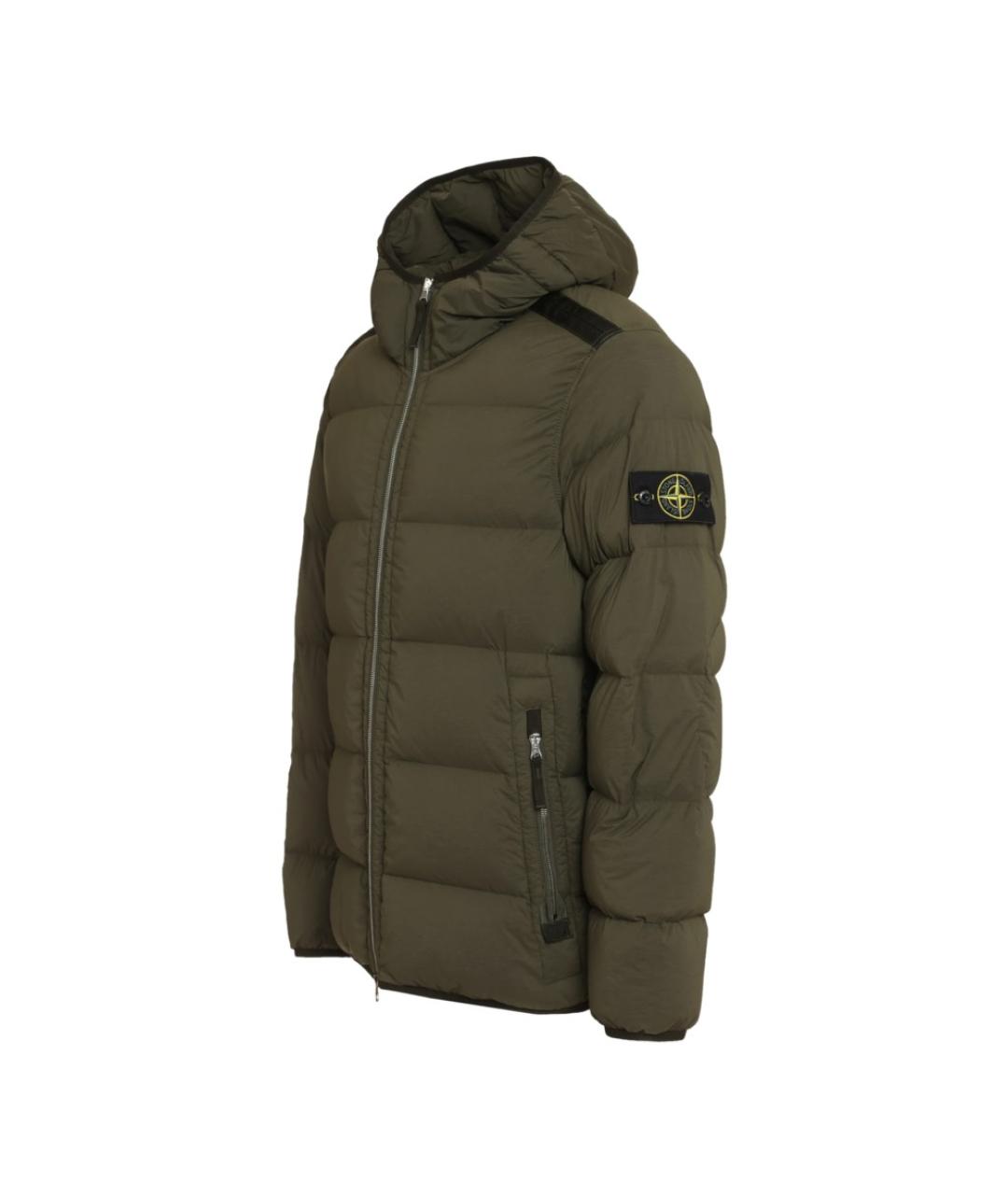 STONE ISLAND Черный пуховик, фото 2