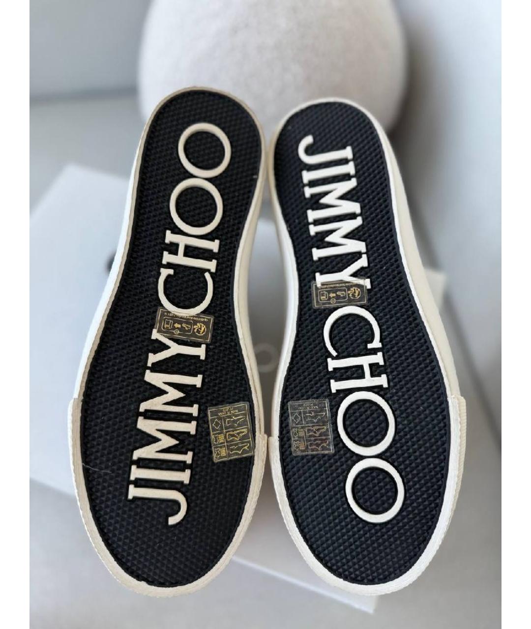 JIMMY CHOO Белые кеды, фото 6