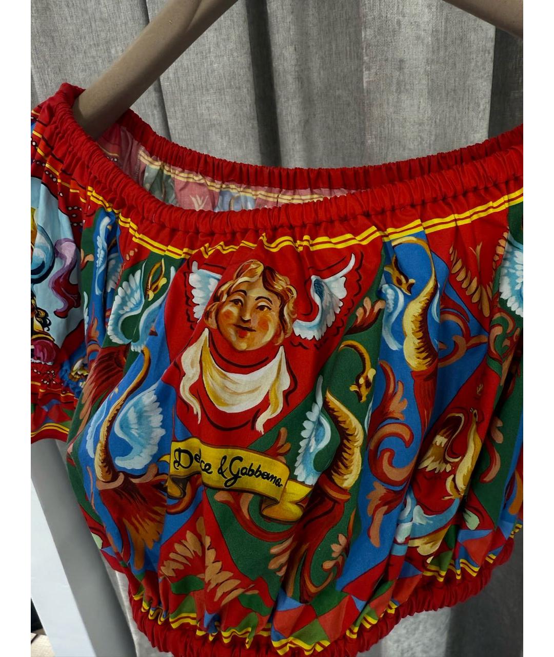 DOLCE&GABBANA Мульти майка, фото 3