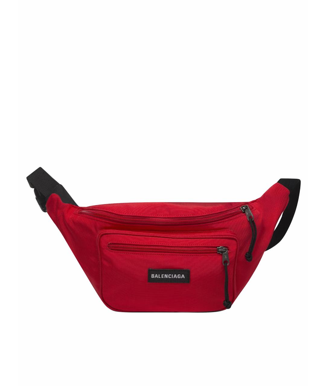 BALENCIAGA Красная поясная сумка, фото 1