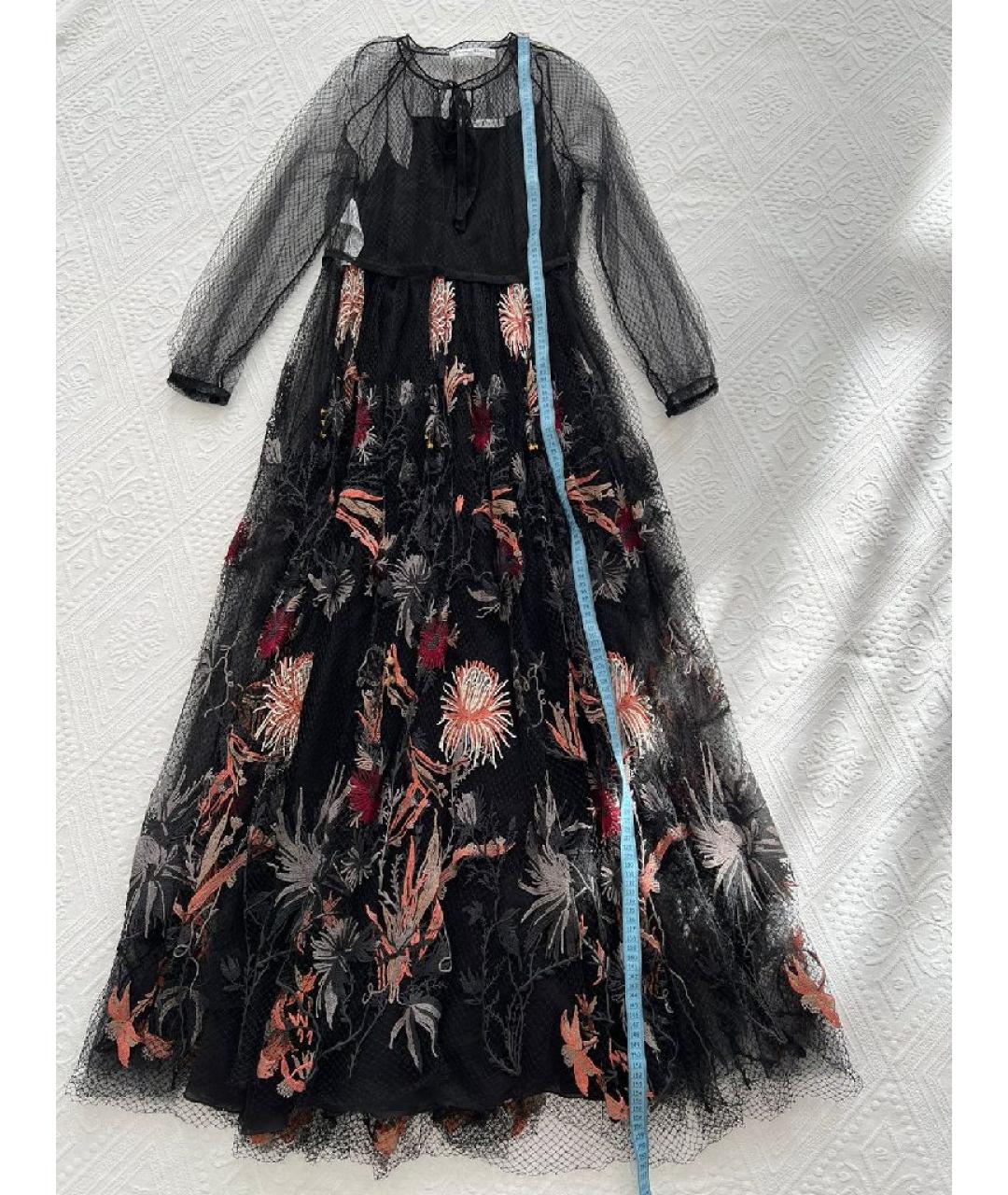 CHRISTIAN DIOR Черное хлопковое повседневное платье, фото 8