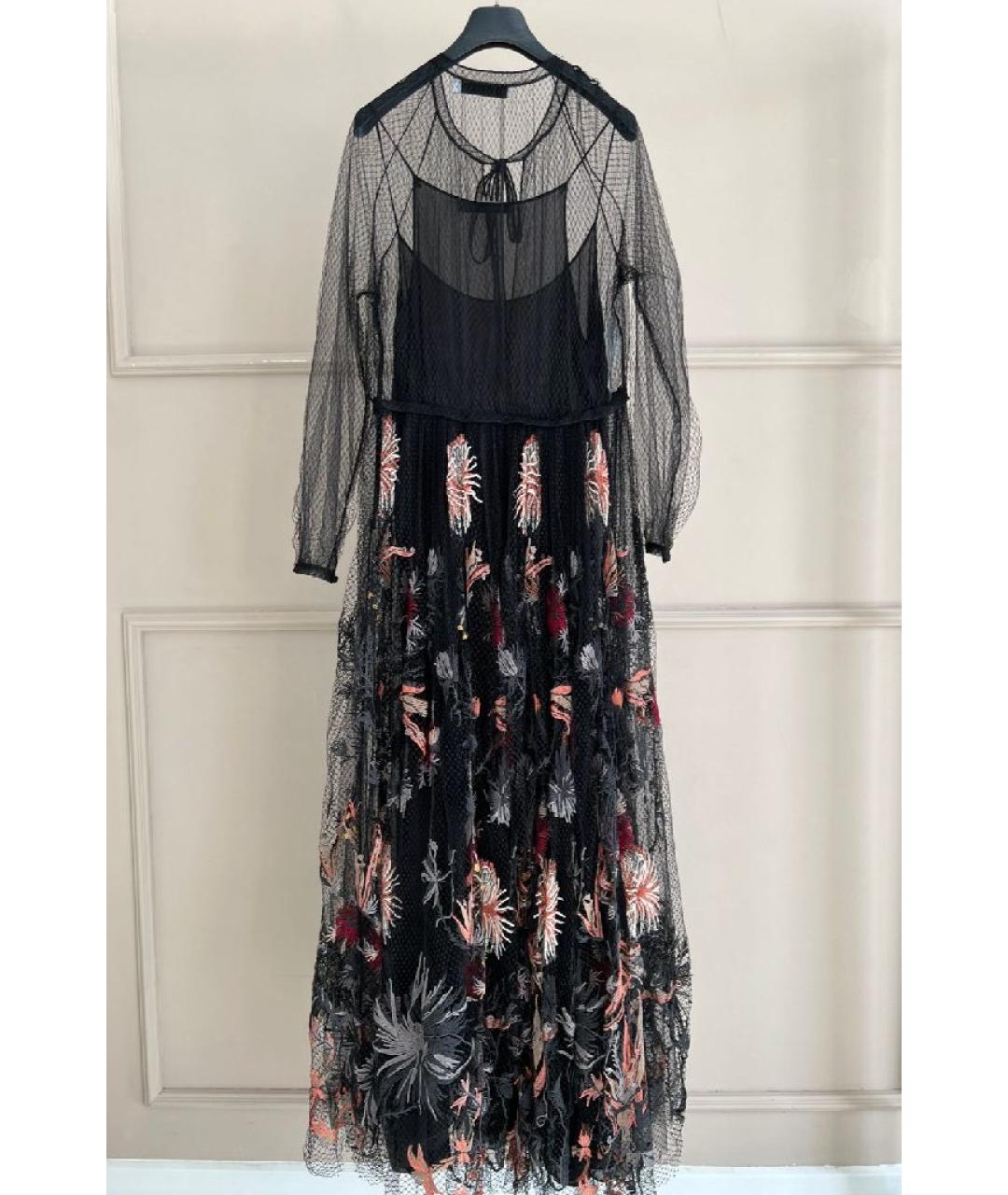 CHRISTIAN DIOR Черное хлопковое повседневное платье, фото 2