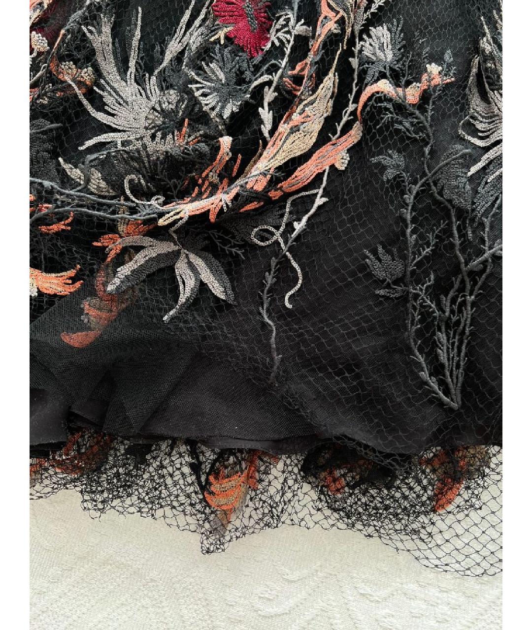 CHRISTIAN DIOR Черное хлопковое повседневное платье, фото 4