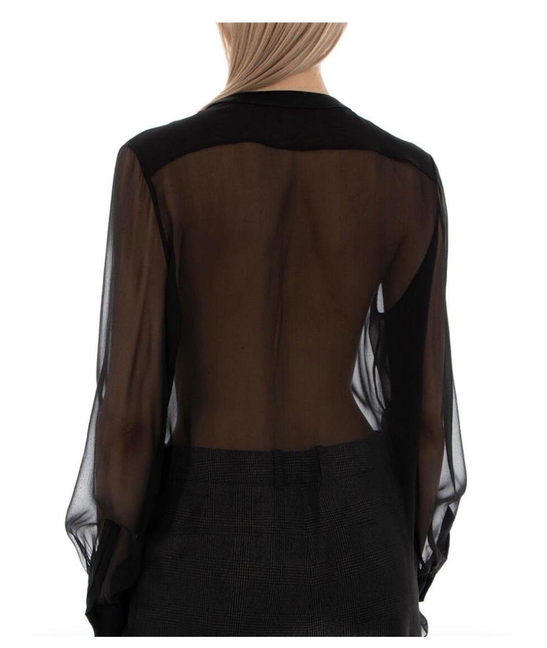 SAINT LAURENT Черная блузы, фото 3