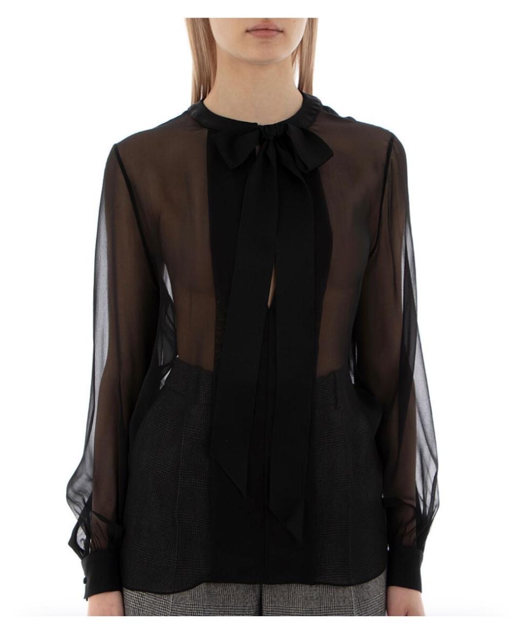 SAINT LAURENT Черная блузы, фото 2