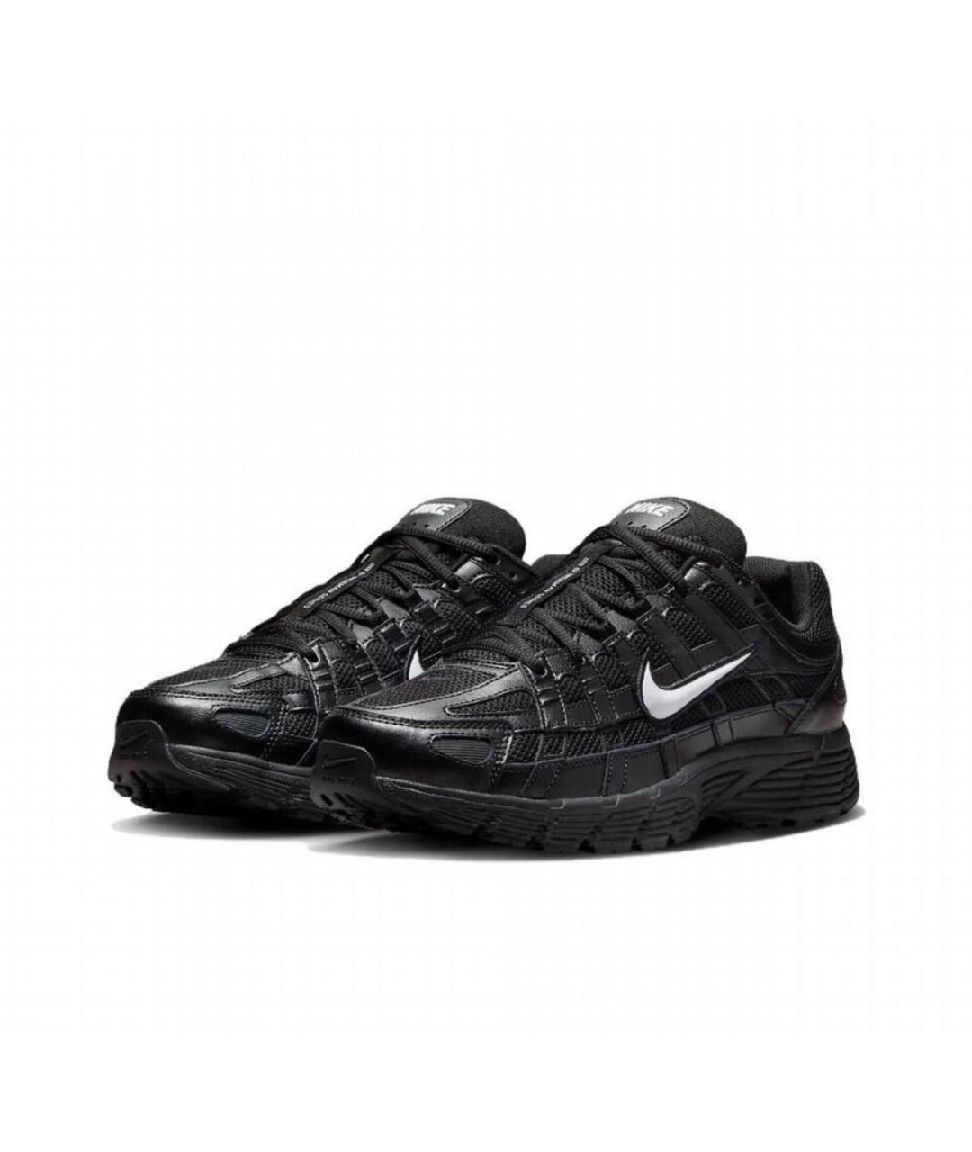 NIKE Черные текстильные низкие кроссовки / кеды, фото 2