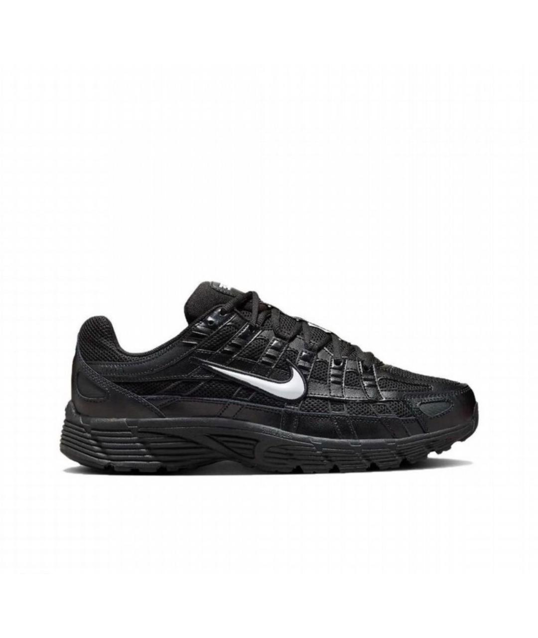 NIKE Черные текстильные низкие кроссовки / кеды, фото 1
