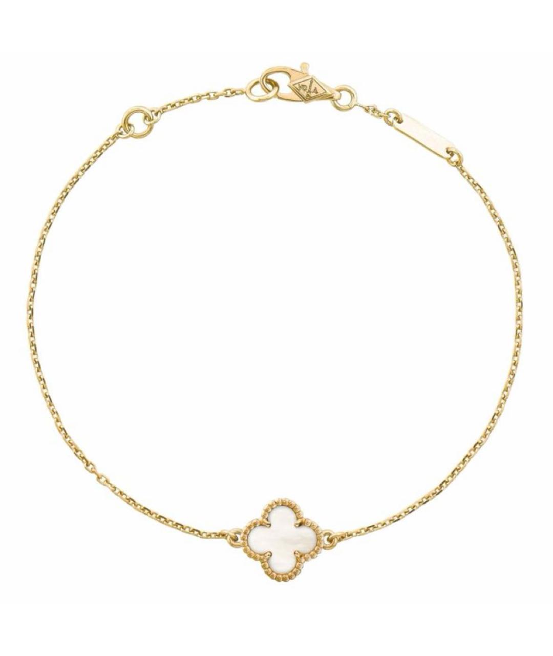 VAN CLEEF & ARPELS Белый браслет из желтого золота, фото 1
