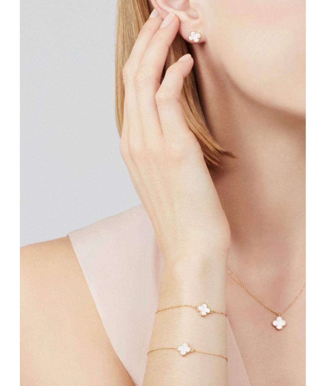 VAN CLEEF & ARPELS Белый браслет из желтого золота, фото 3