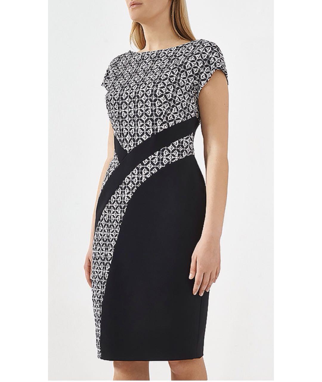ESCADA Черное хлопко-эластановое повседневное платье, фото 3