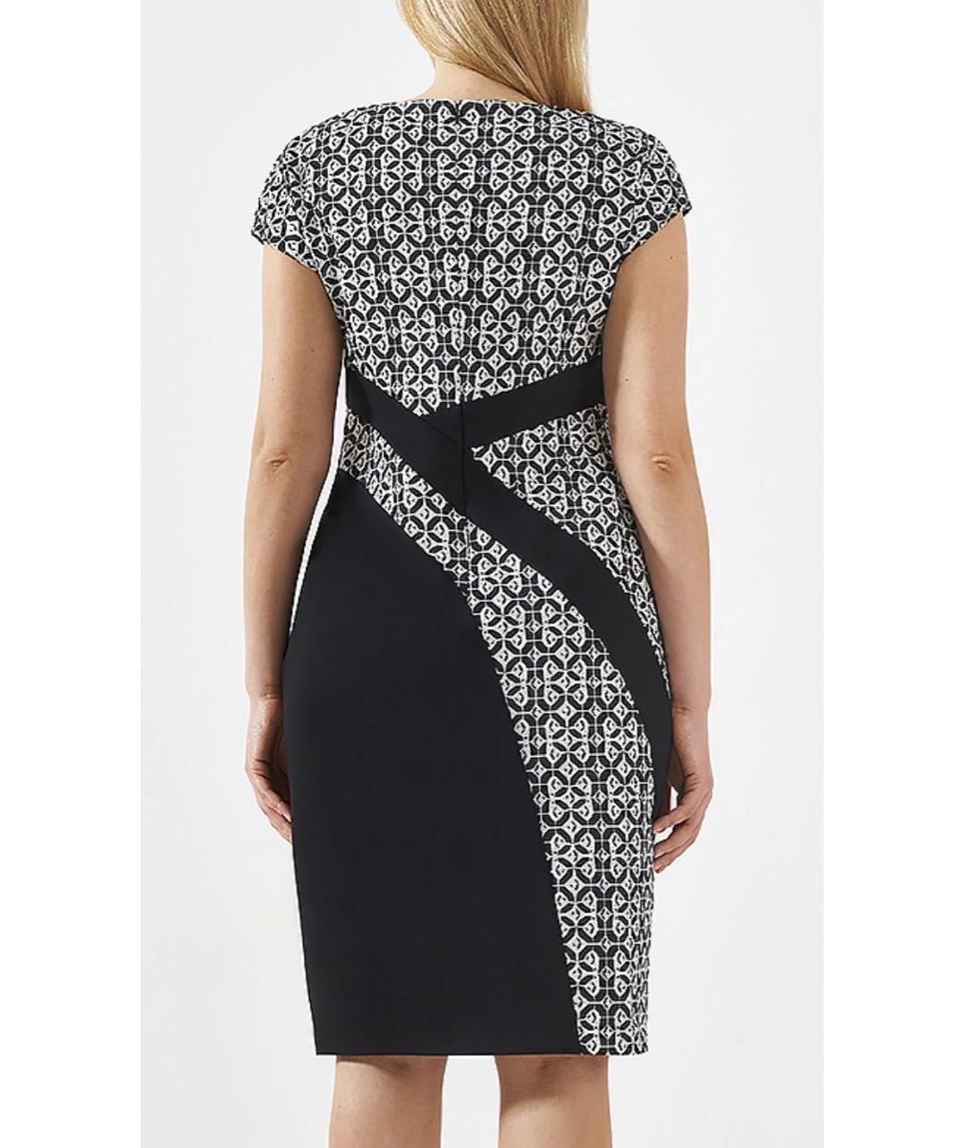 ESCADA Черное хлопко-эластановое повседневное платье, фото 4