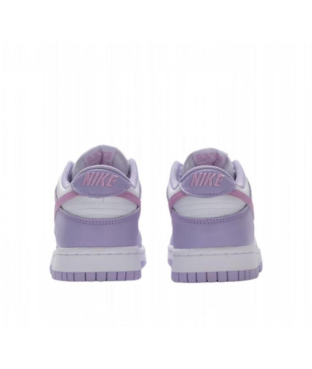 NIKE Фиолетовые кожаные кроссовки, фото 4