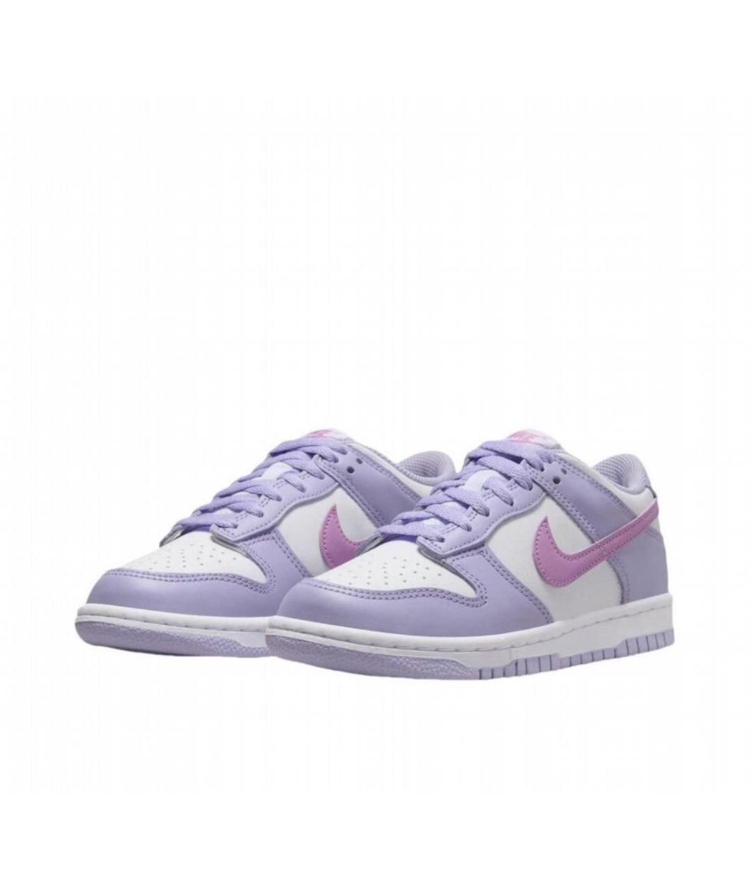 NIKE Фиолетовые кожаные кроссовки, фото 2