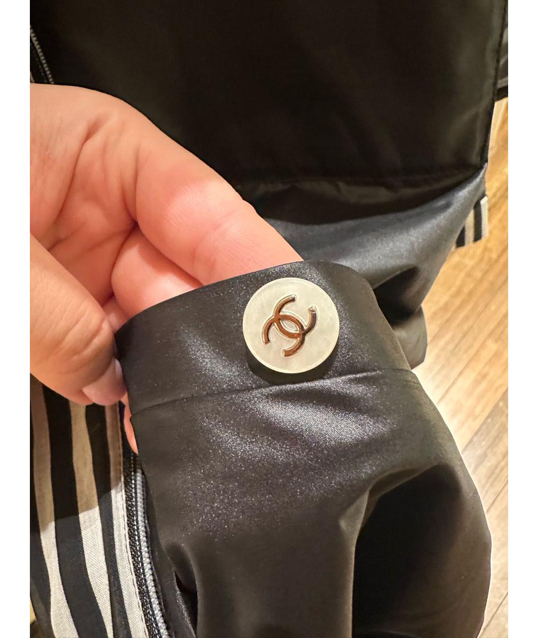 CHANEL Черная полиэстеровая куртка, фото 6