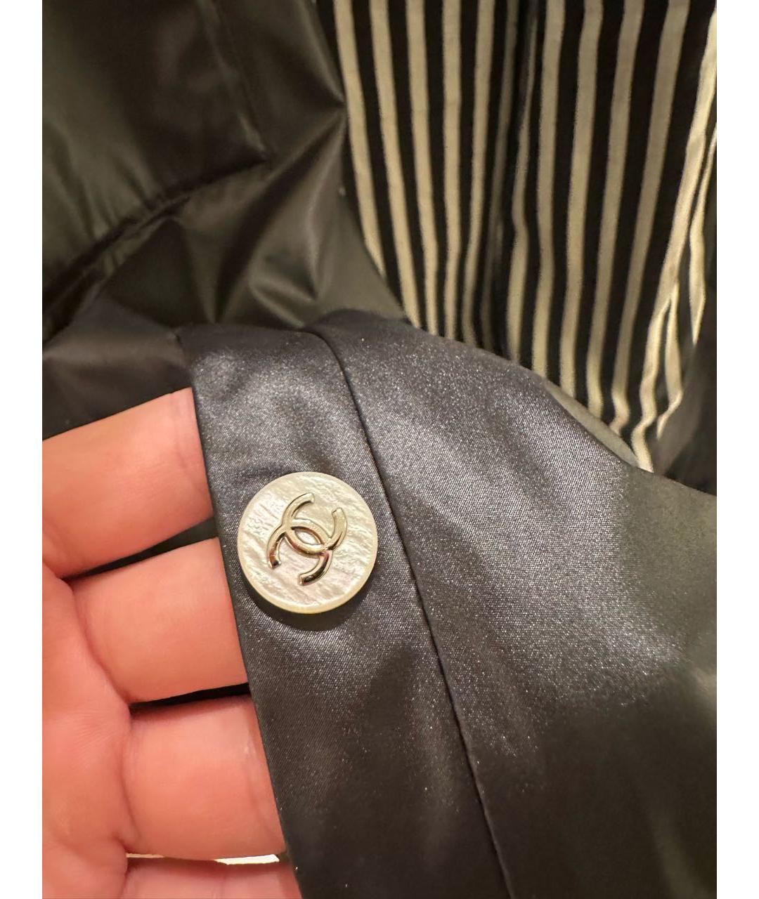 CHANEL Черная полиэстеровая куртка, фото 5