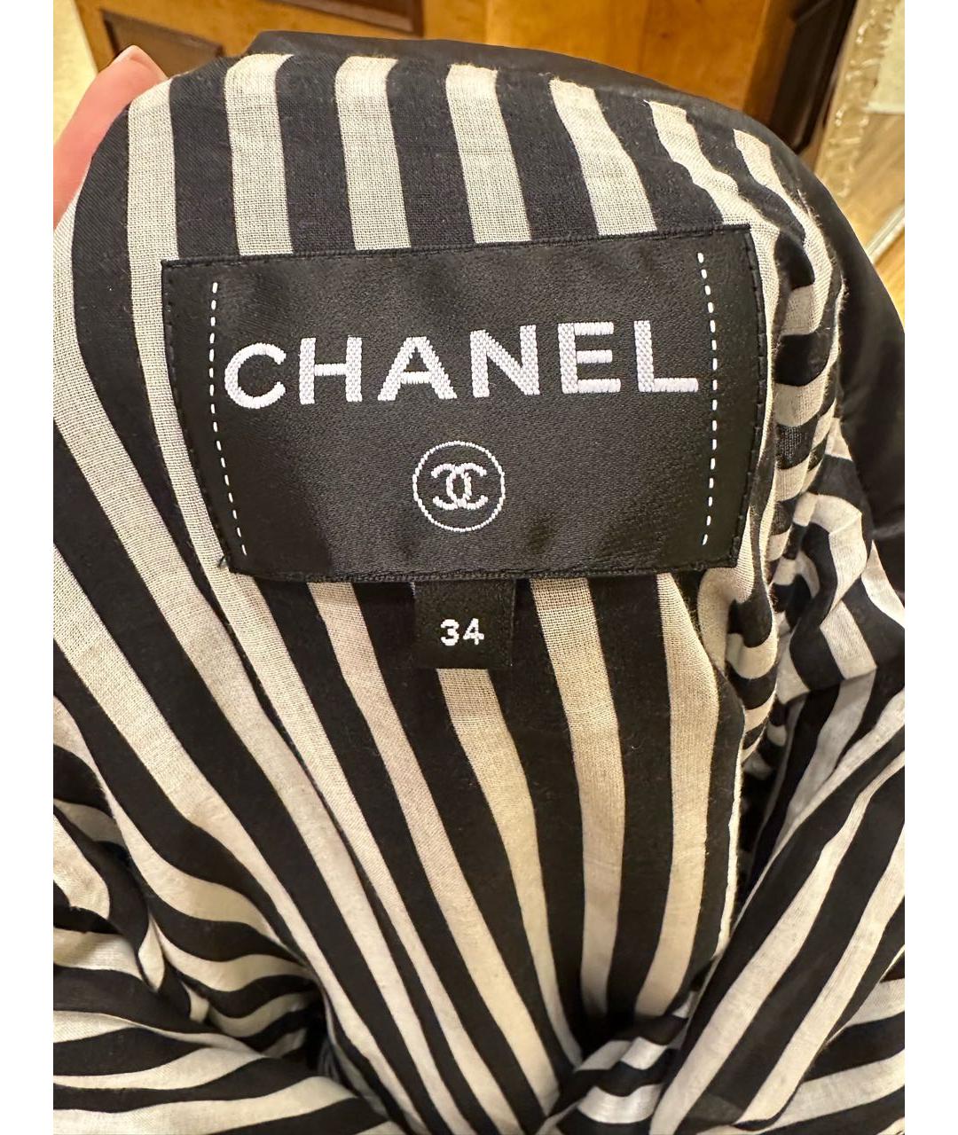 CHANEL Черная полиэстеровая куртка, фото 7