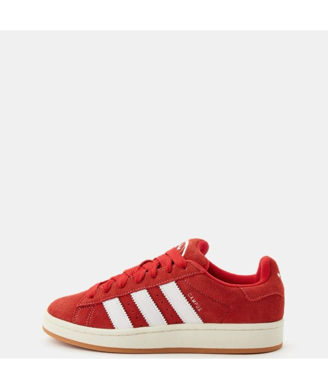 ADIDAS Красные замшевые низкие кроссовки / кеды, фото 2