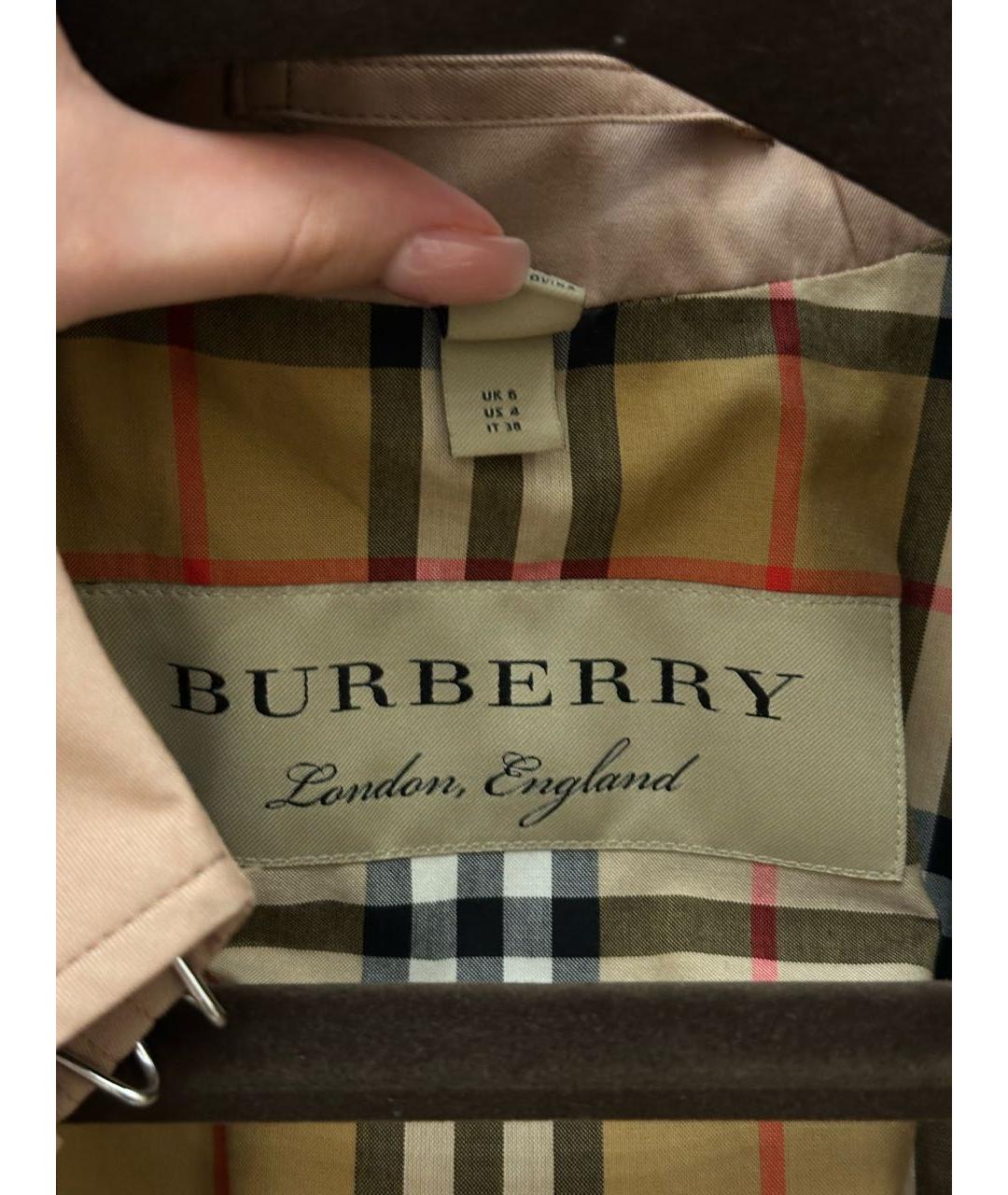 BURBERRY Хлопковый тренч/плащ, фото 6