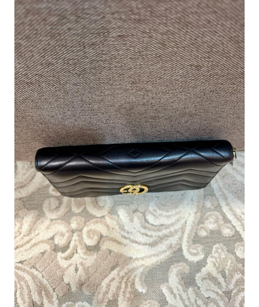GUCCI Черный кожаный кошелек, фото 5