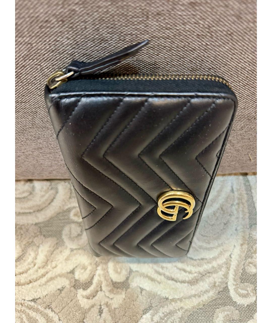 GUCCI Черный кожаный кошелек, фото 6