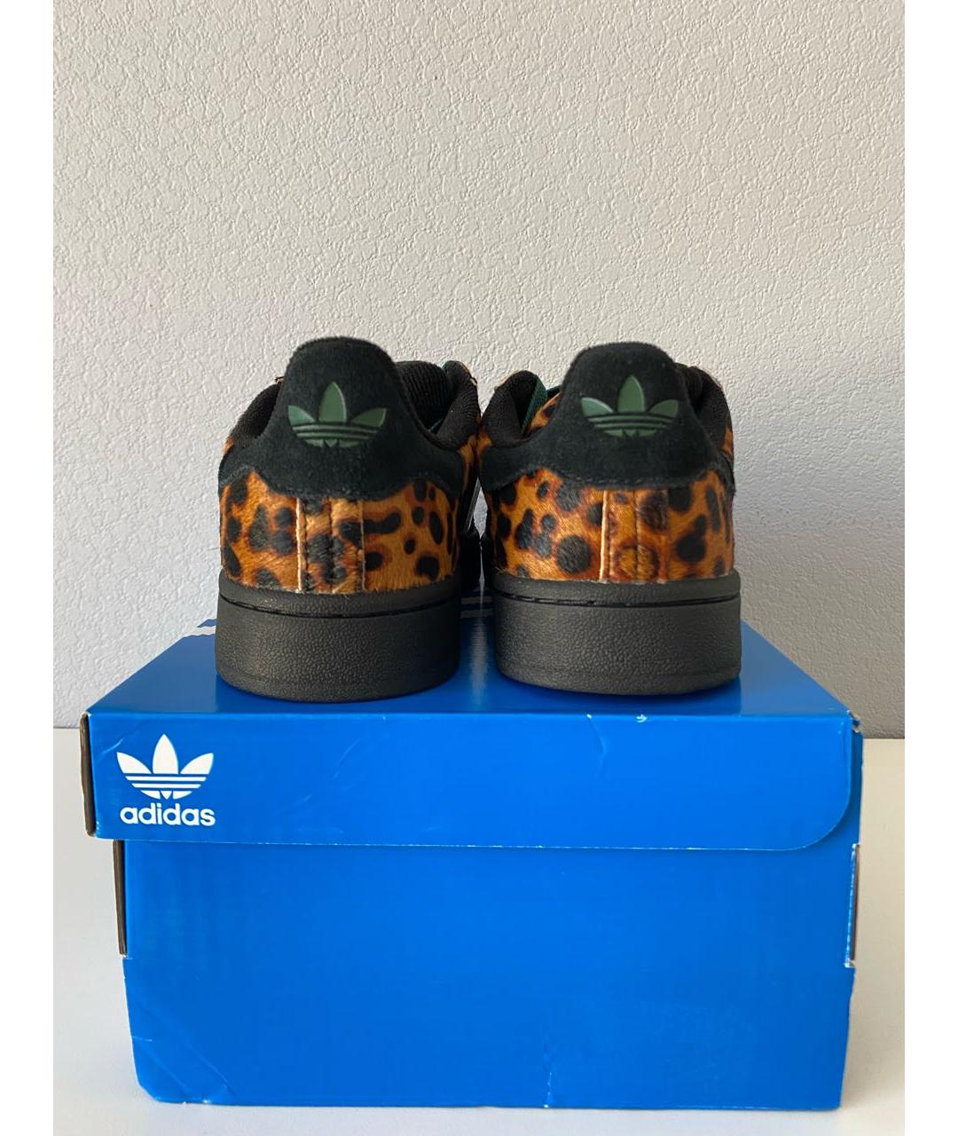 ADIDAS Черные замшевые низкие кроссовки / кеды, фото 5