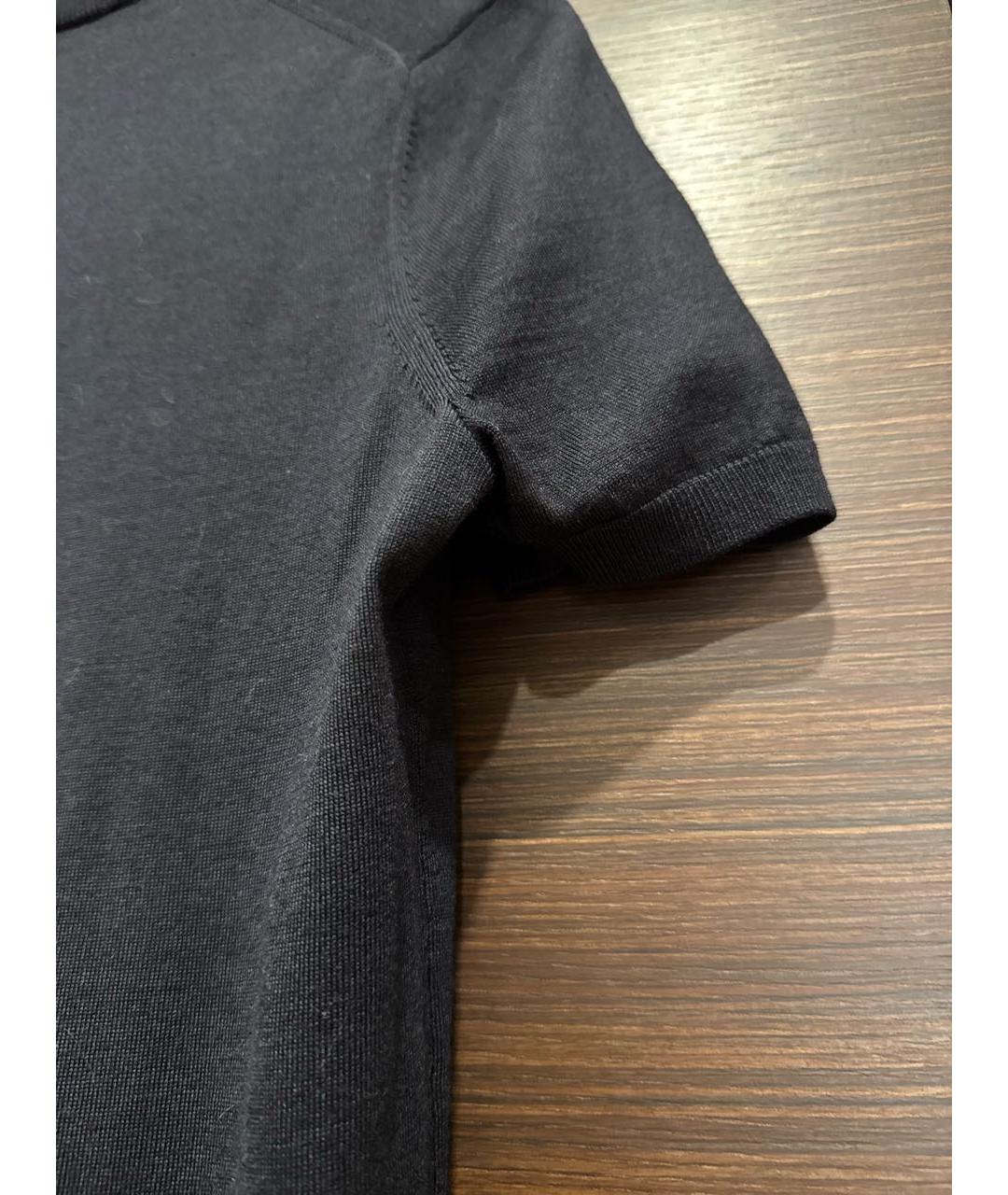 HUGO BOSS Темно-синяя кашемировая футболка, фото 6