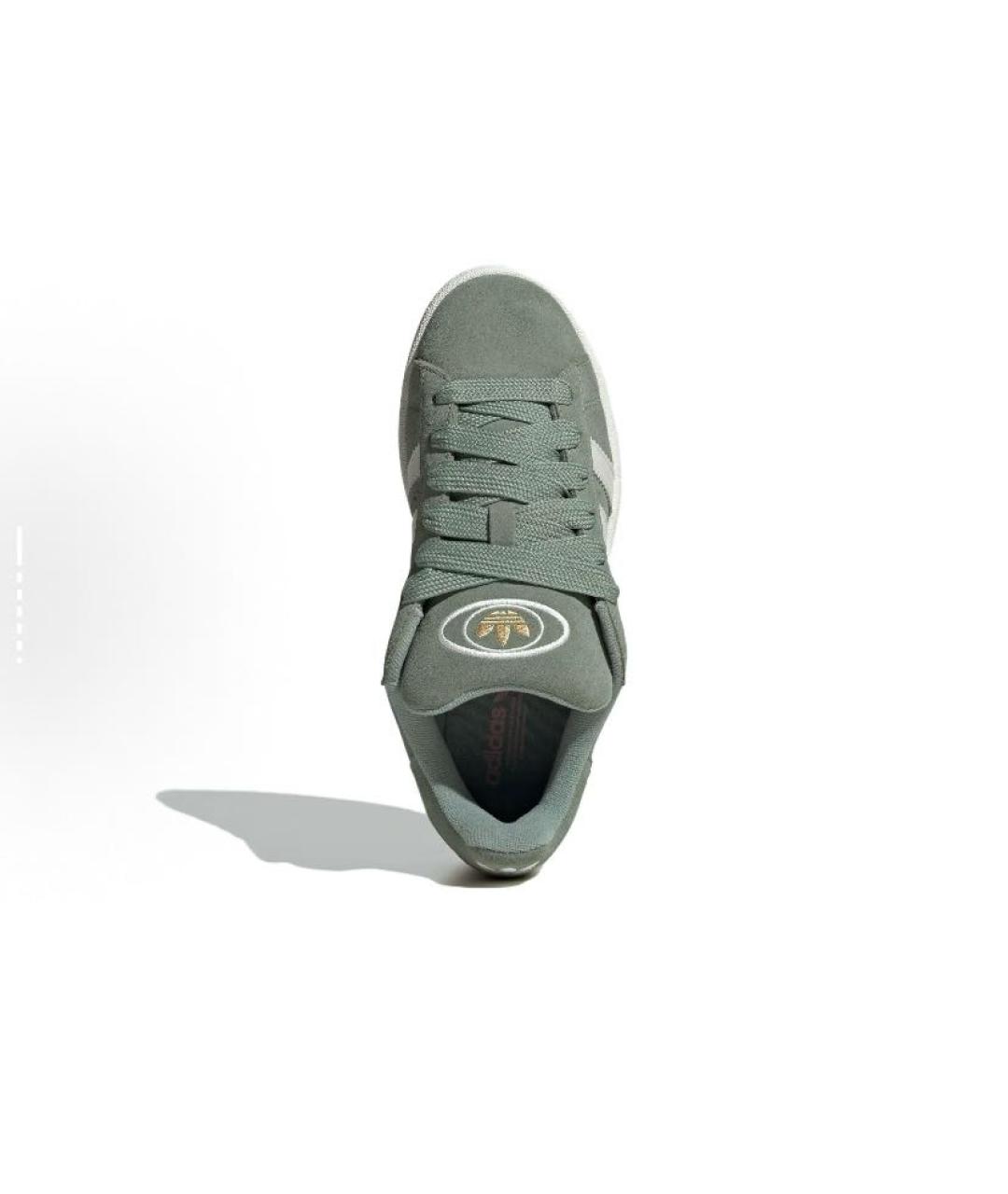 ADIDAS Зеленые замшевые низкие кроссовки / кеды, фото 4