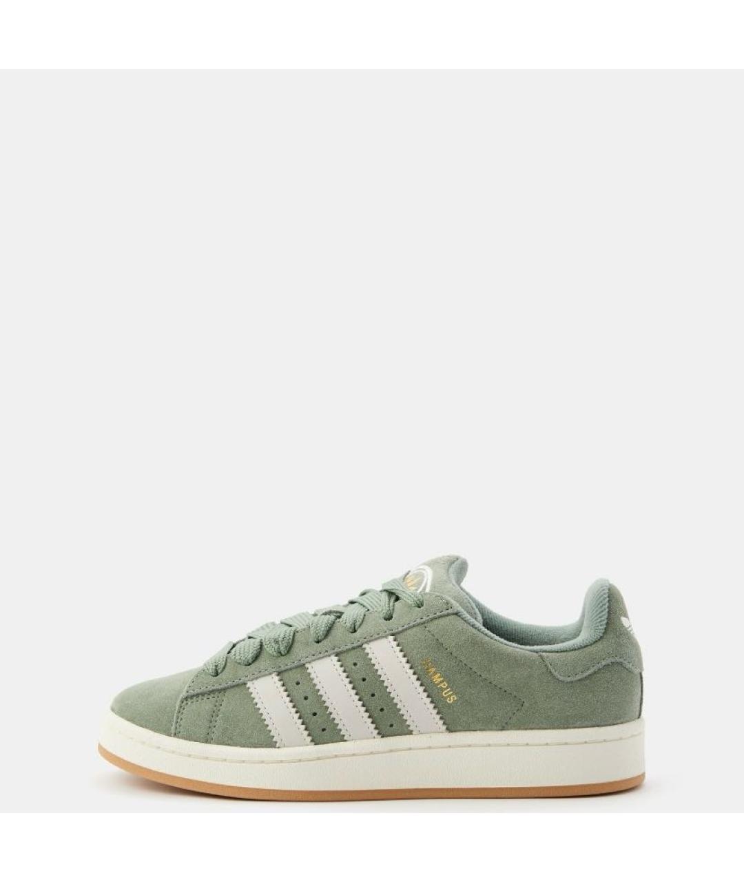 ADIDAS Зеленые замшевые низкие кроссовки / кеды, фото 2