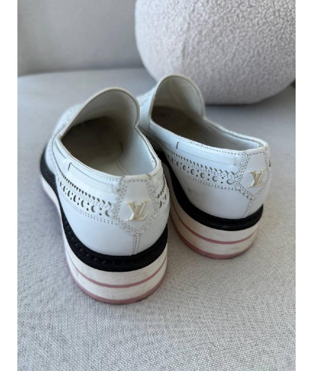 LOUIS VUITTON Белые лоферы, фото 4