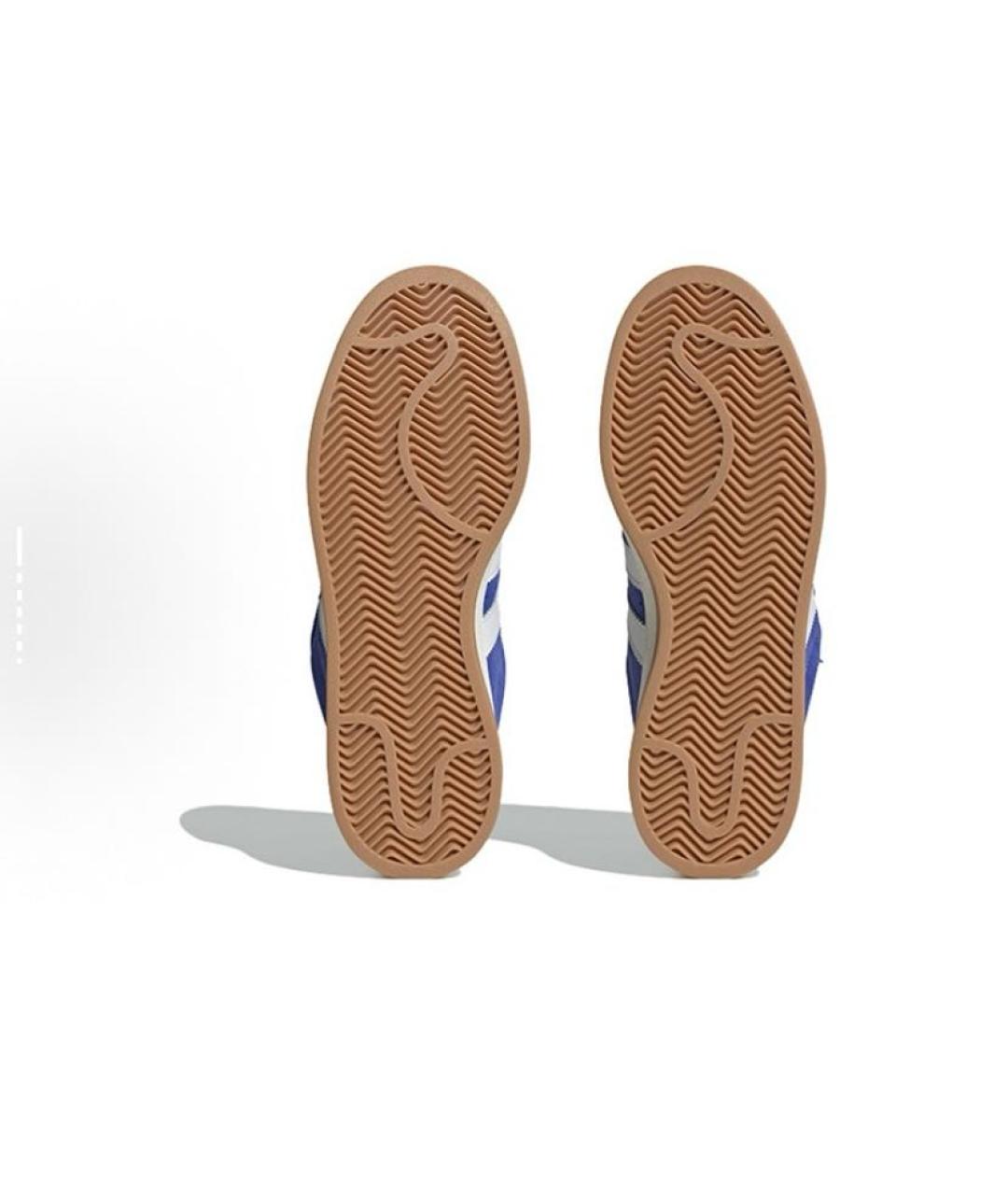 ADIDAS Синие замшевые низкие кроссовки / кеды, фото 6