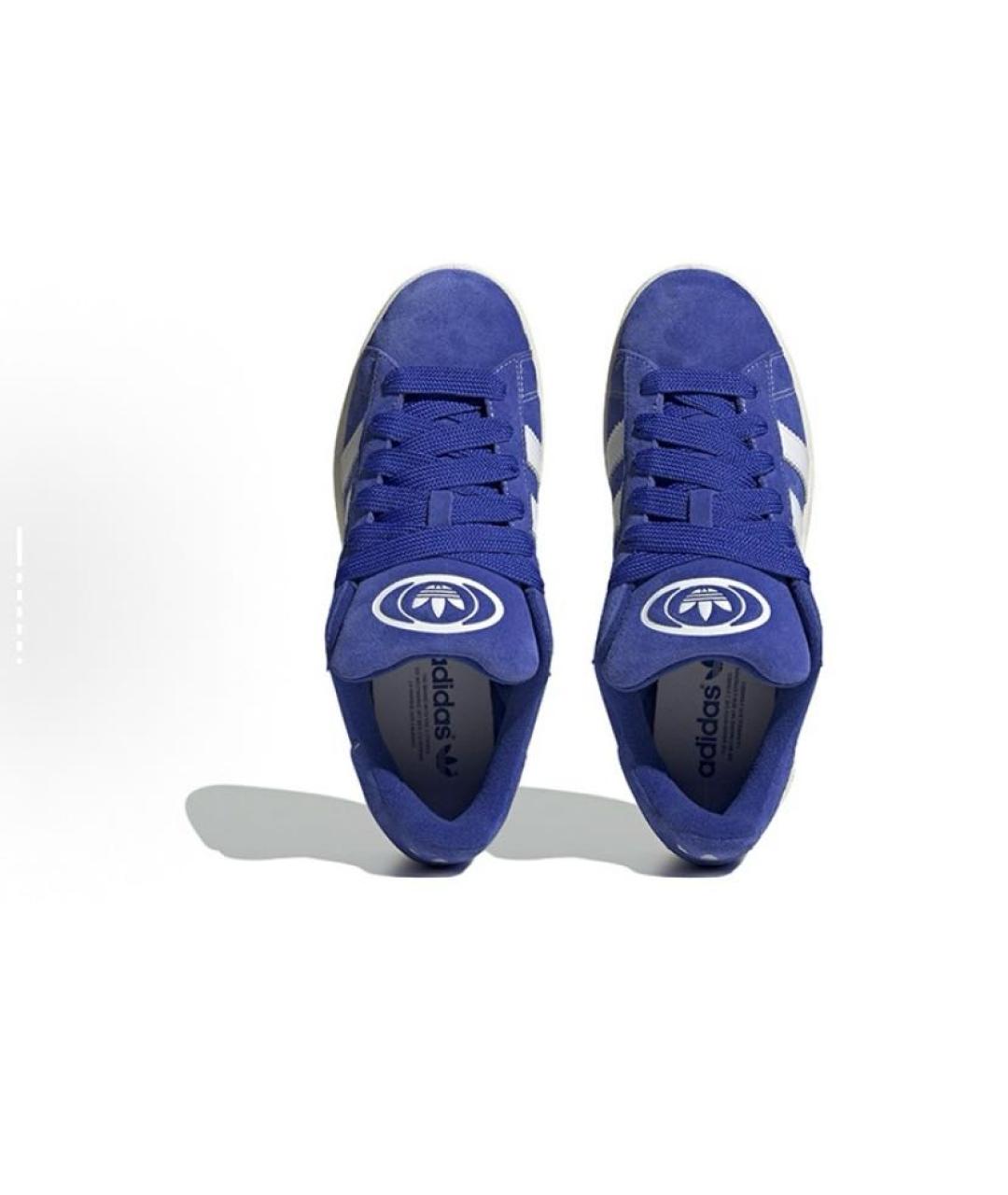 ADIDAS Синие замшевые низкие кроссовки / кеды, фото 5