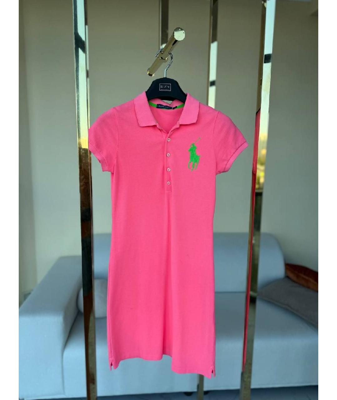 RALPH LAUREN Фуксия повседневное платье, фото 9