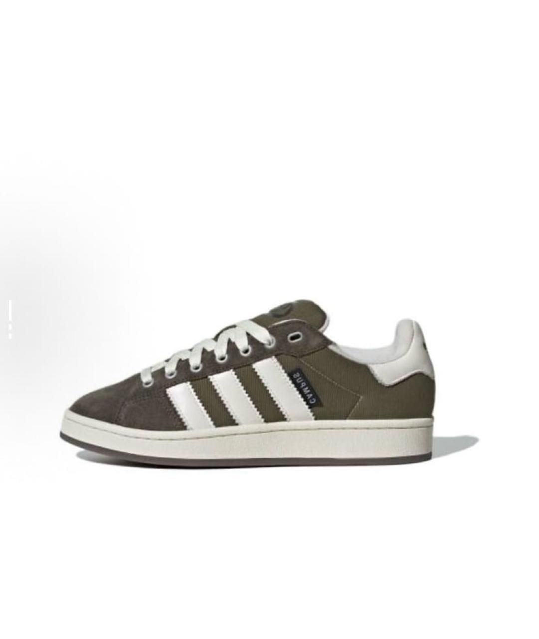 ADIDAS Хаки замшевые низкие кроссовки / кеды, фото 3
