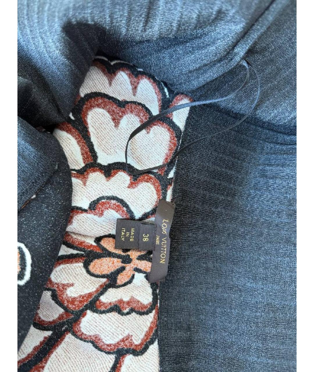 LOUIS VUITTON Черная юбка миди, фото 3