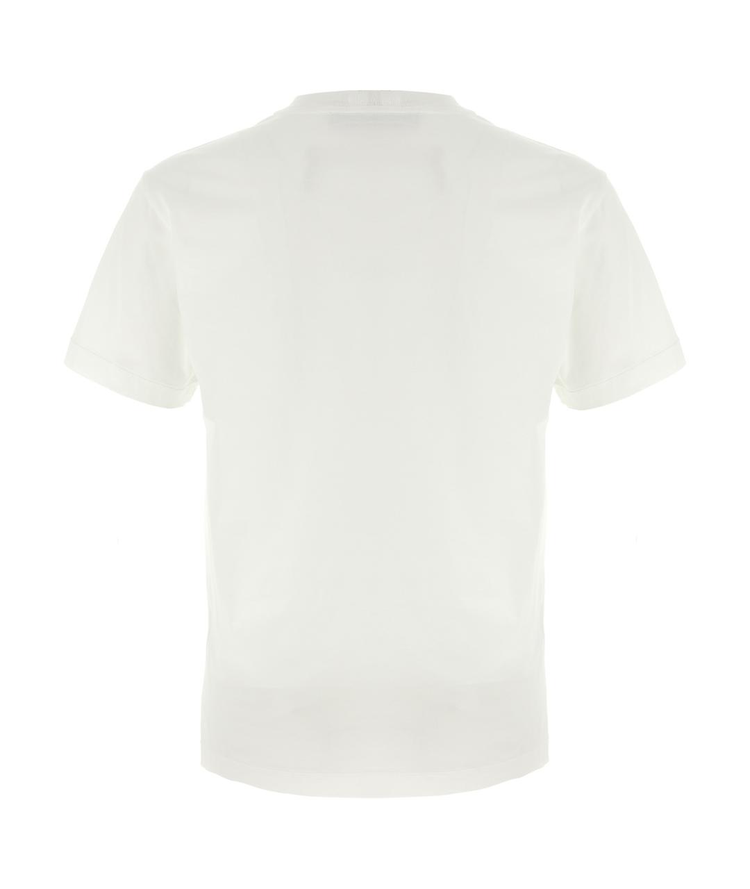STONE ISLAND Белая хлопковая футболка, фото 1