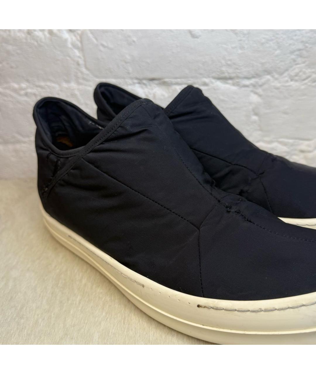 RICK OWENS DRKSHDW Черные низкие кроссовки / кеды, фото 4