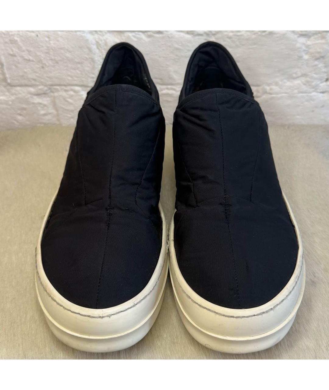 RICK OWENS DRKSHDW Черные низкие кроссовки / кеды, фото 3