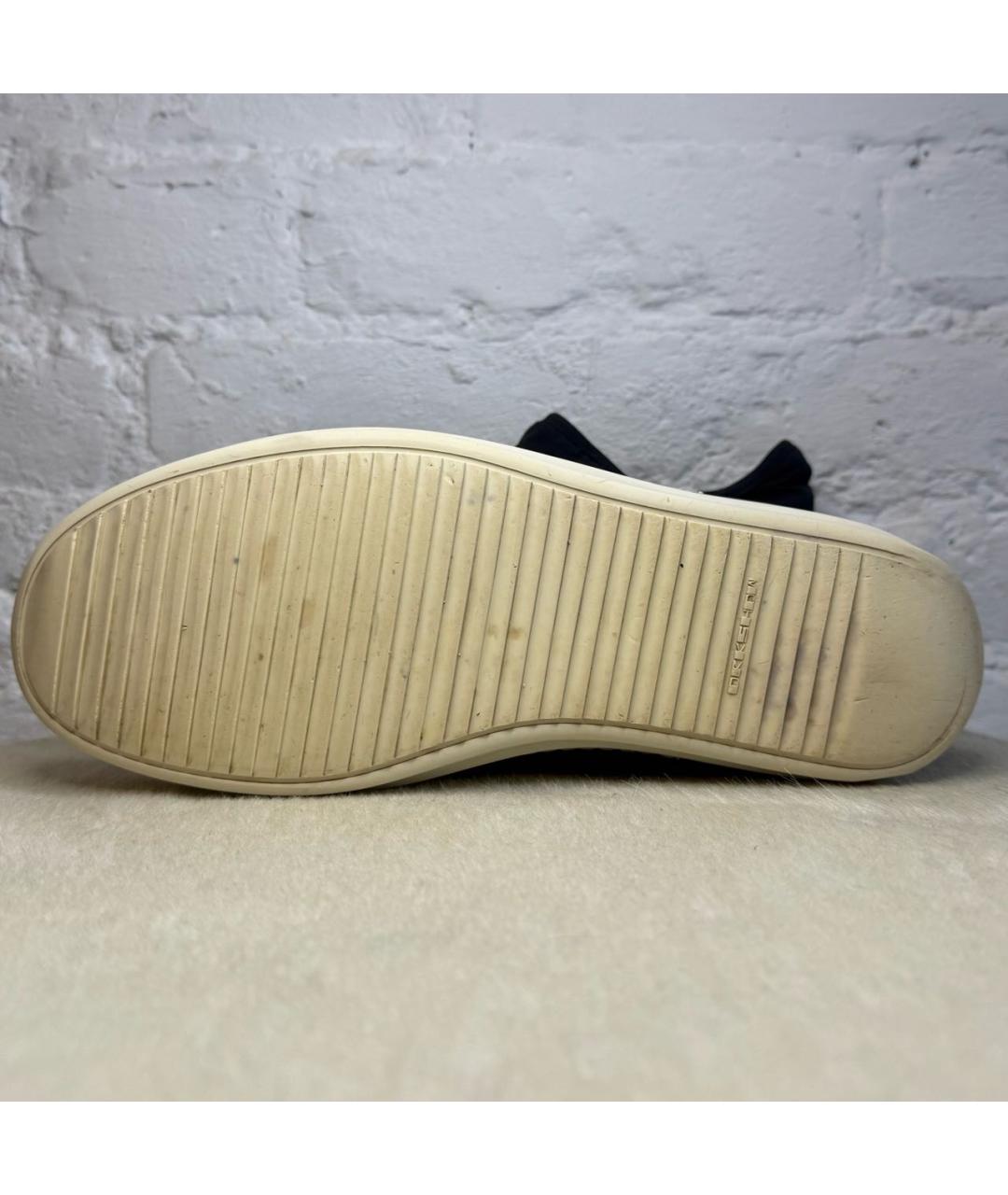 RICK OWENS DRKSHDW Черные низкие кроссовки / кеды, фото 5
