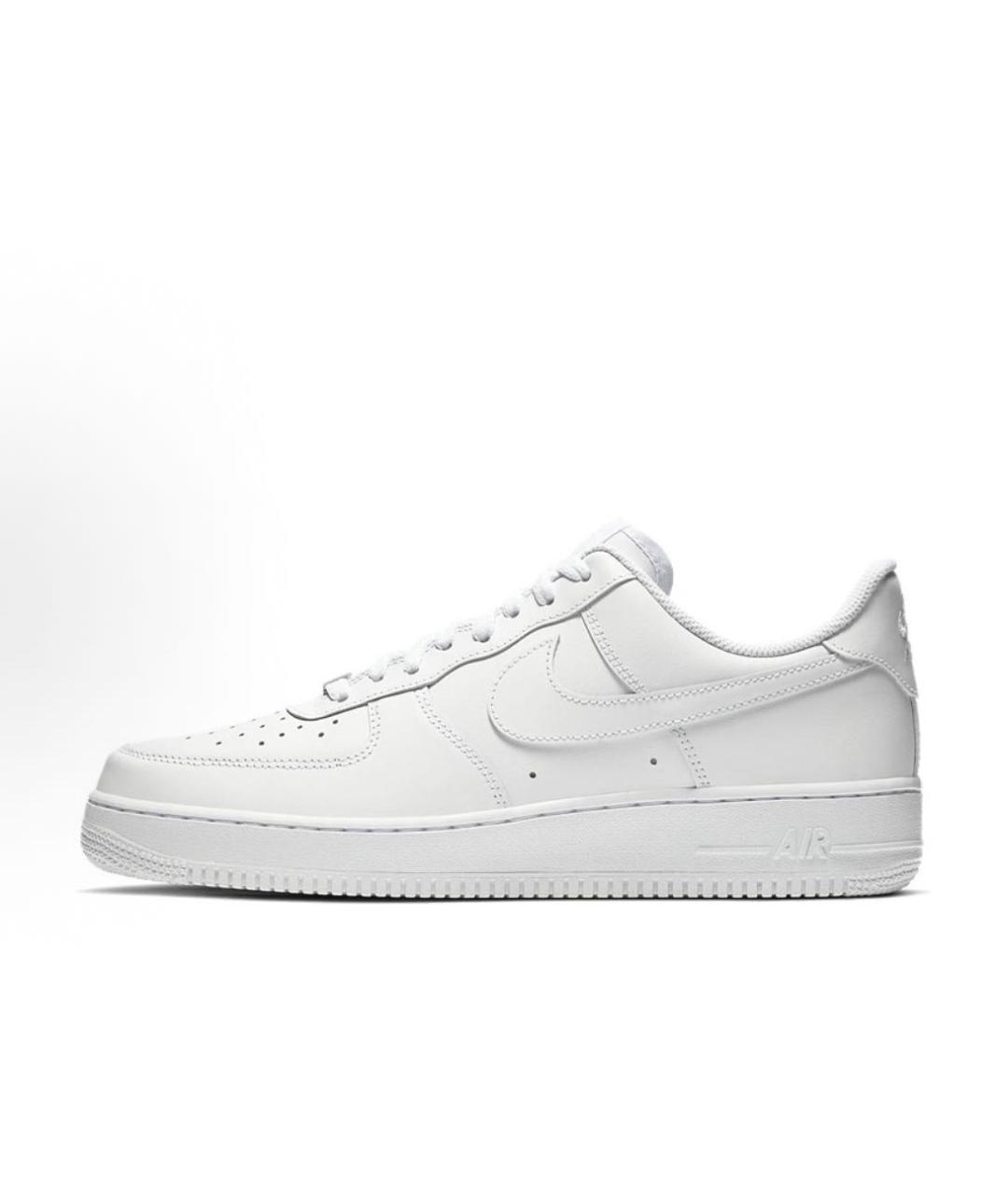 NIKE Белые кожаные низкие кроссовки / кеды, фото 6
