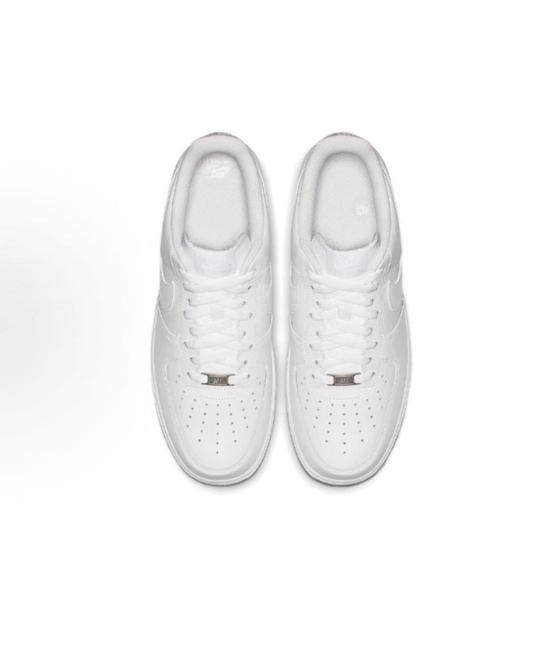 NIKE Белые кожаные низкие кроссовки / кеды, фото 2