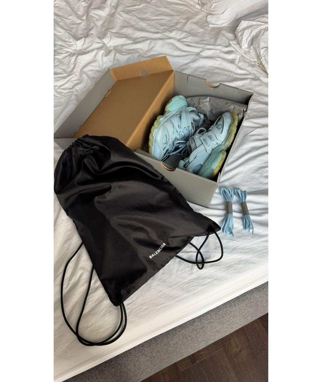 BALENCIAGA Голубые кроссовки, фото 6