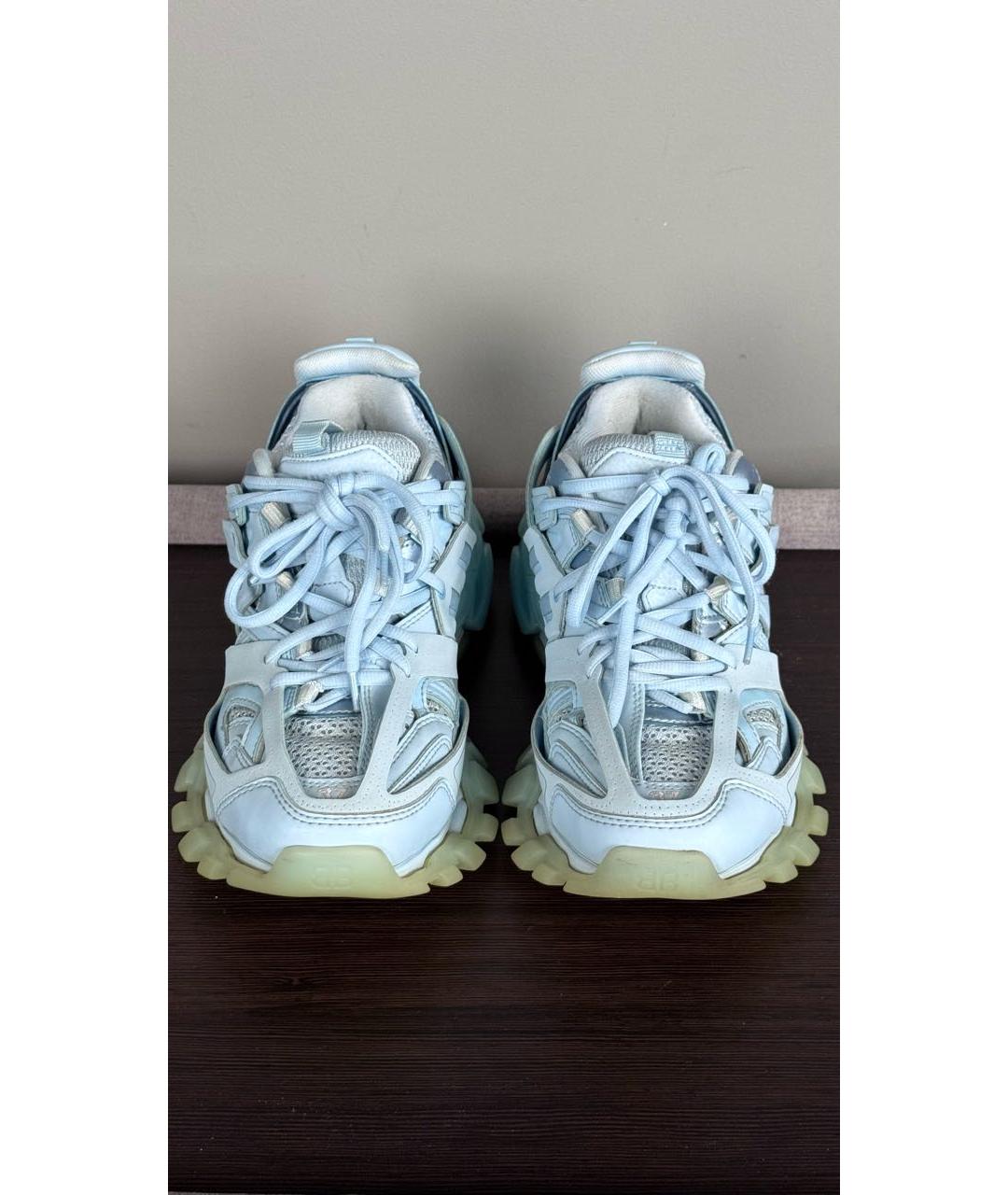BALENCIAGA Голубые кроссовки, фото 2